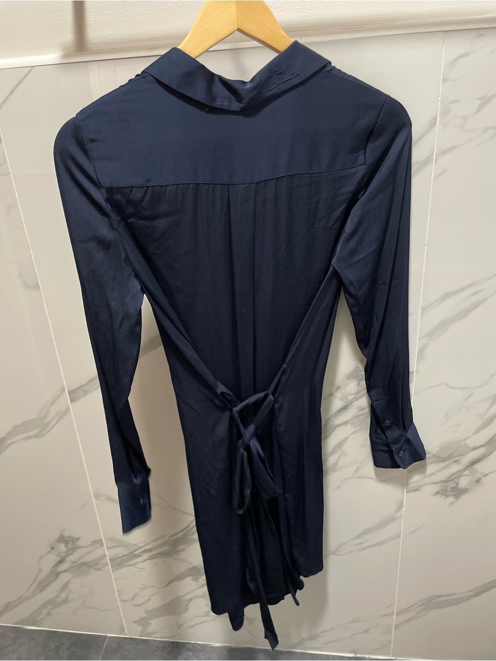 Quince Washable Stretch Silk Shirt Dress - Picture 3 of 4
